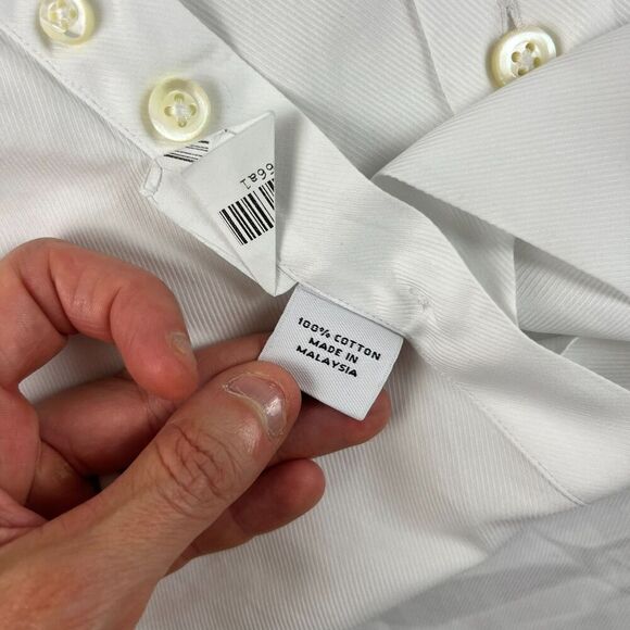 Proper Cloth Long Sleeve Button Up Shirt White Men's XL/XXL *Read - Picture 11 of 16